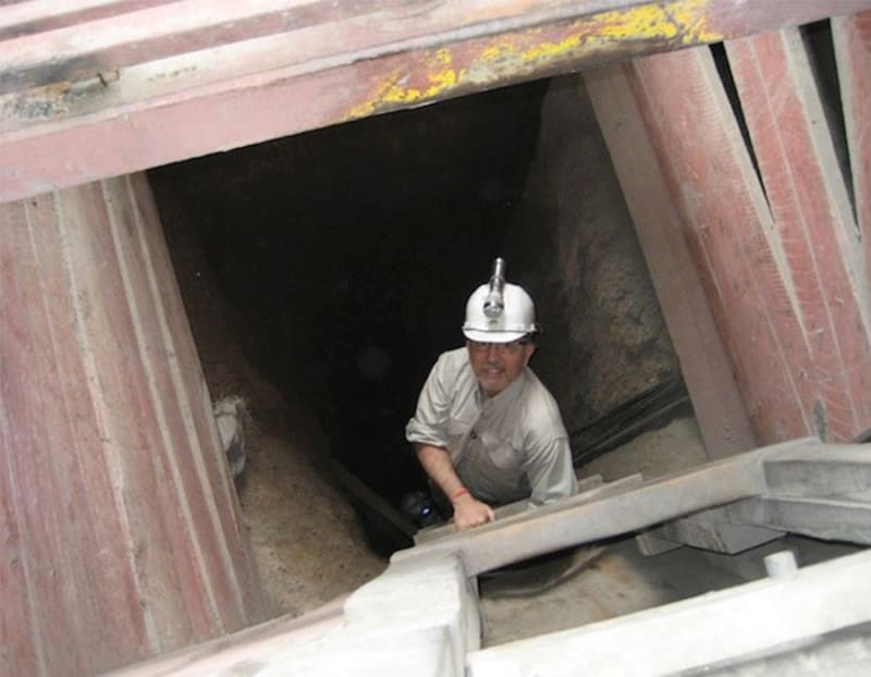 Jay in Mine Shaft 