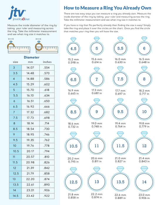 Ring Sizing Guide How To Measure Ring Size At Home JTV