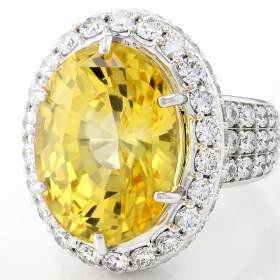yellow gemstone ring