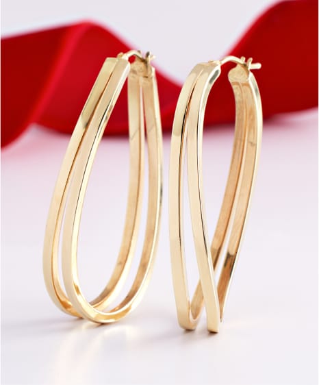 big gold hoop earrings 