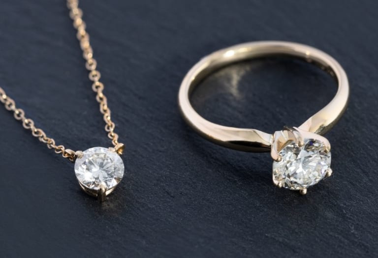 Prazana Lab Grown Diamond Necklace and Ring
