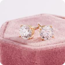 diamond stud earrings