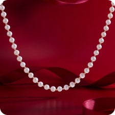 white pearl strand necklace