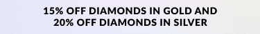 15% off diamonds in gold