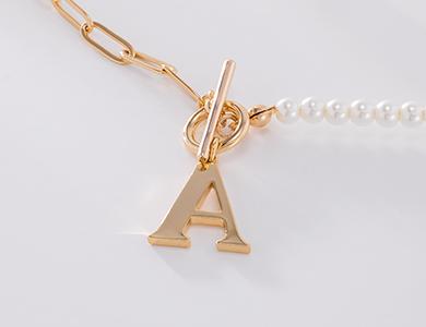 Initial A necklace