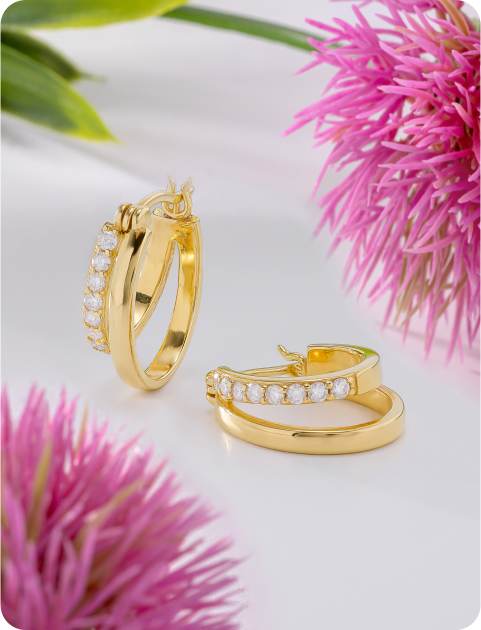 hoop earrings