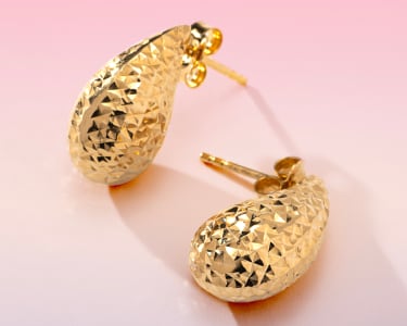 Artisan of Israel Gold Earrings 