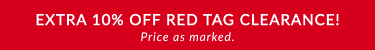 Extra 10% off clearance price. Price as marked 