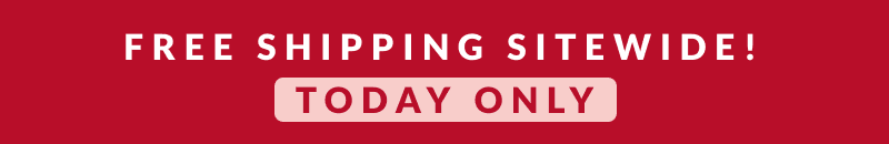 Free shipping sitewide. Ends at midnight 