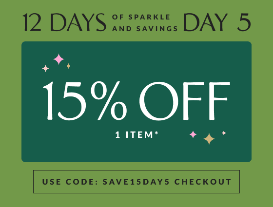 15% off one item with code SAVE15DAY5 