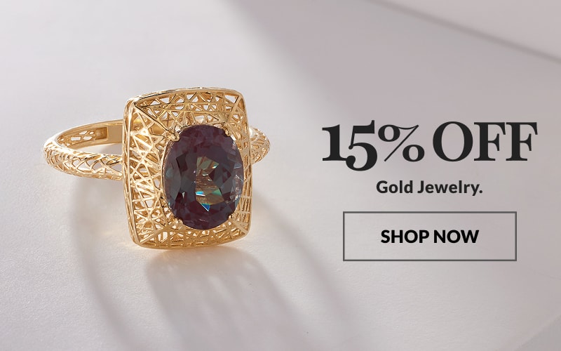 15% off gold jewelry 