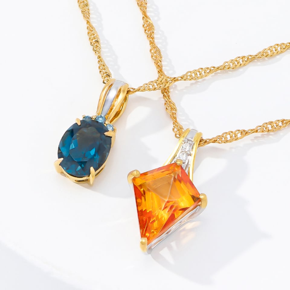 Color gemstone jewelry under $100