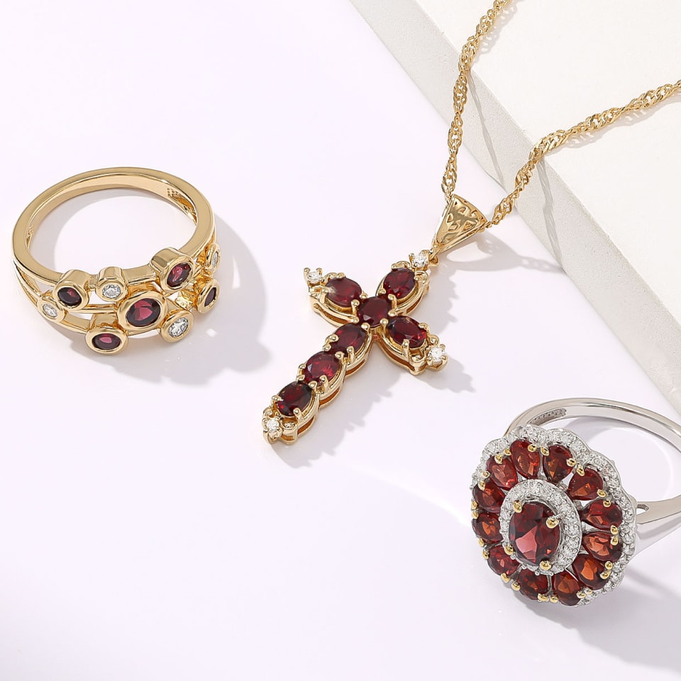 Garnet jewelry