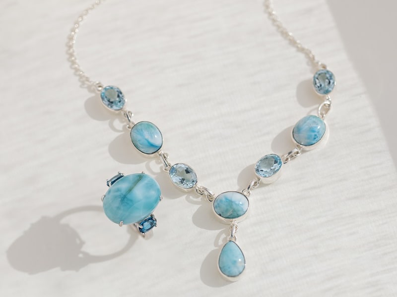 Embrace the Tropical Vibes: Style with Larimar Jewelry