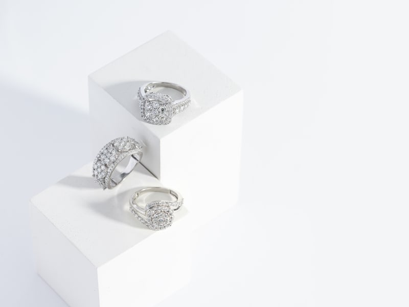 Three diamond rings 