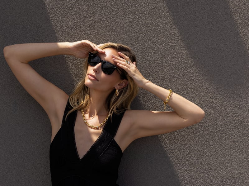 Black Wayfarer Sunglasses