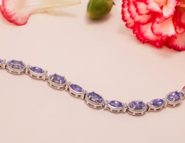 Color gemstone silver jewelry 
