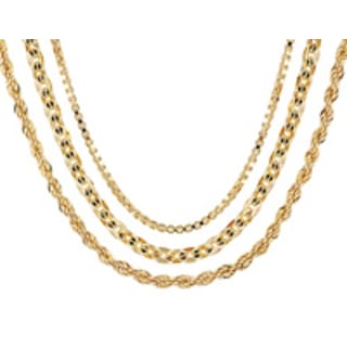 glam gold layered necklaces 