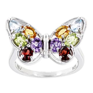 butterfly gemstone ring 